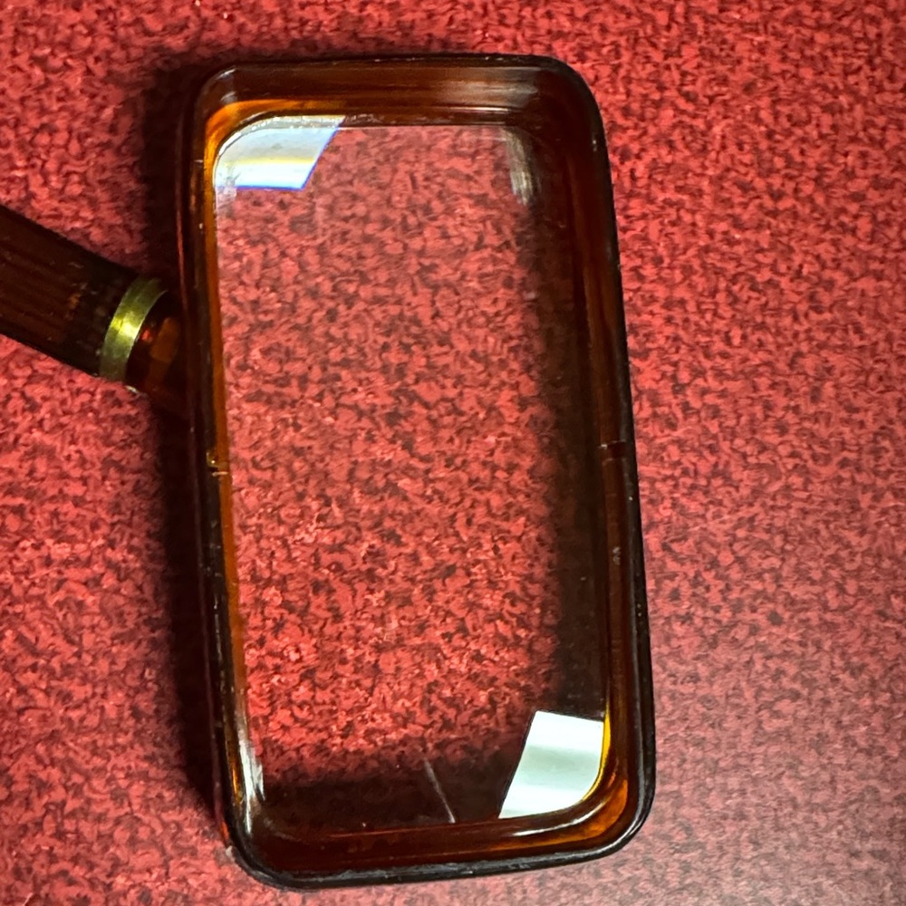 Vintage Bakelite Brown Magnifying Glass 4 1/2” - Picture 4 of 5